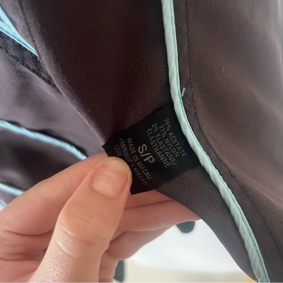 Elie Tahari Green Cropped Leather Jacket - Picture 7 of 7